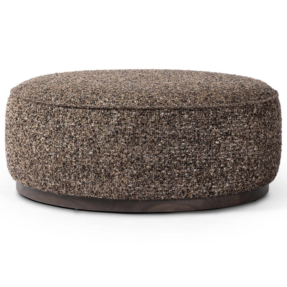 Sinclair Large Round Ottoman, Ivan Graphite