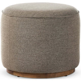 Sinclair Round Outdoor Ottoman, Alessi Fawn-Furniture - Benches-High Fashion Home