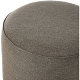 Sinclair Round Outdoor Ottoman, Alessi Fawn-Furniture - Benches-High Fashion Home