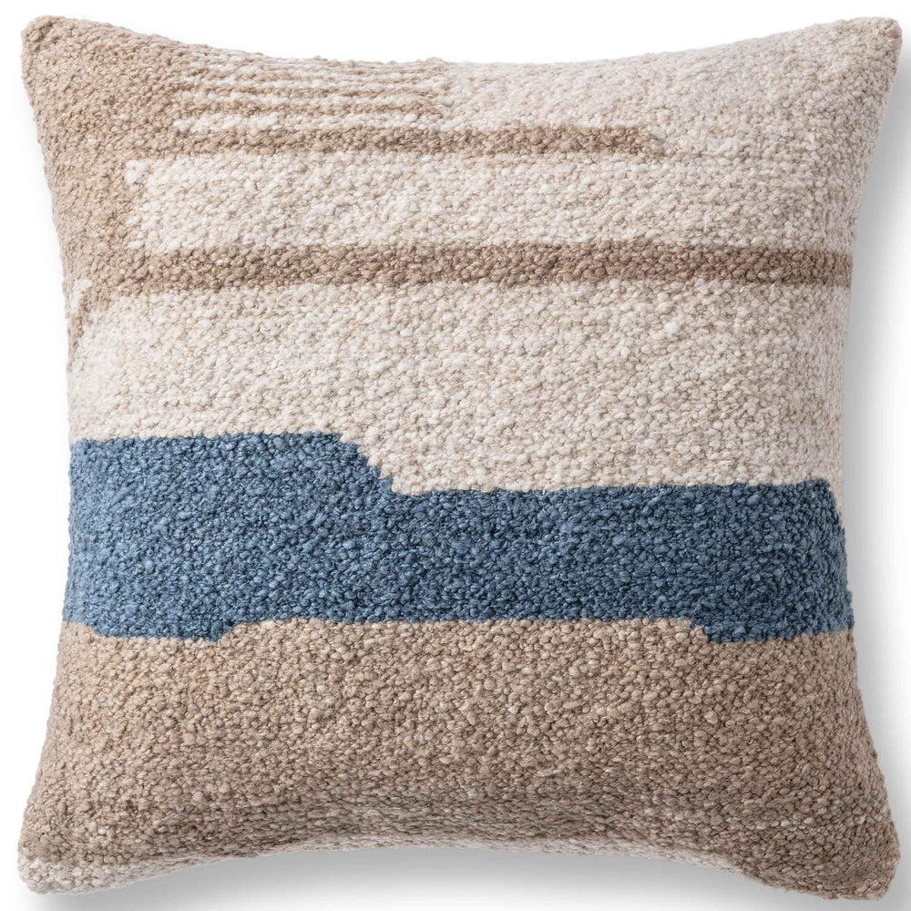 Sita Pillow, Blue Sea/Natural-Accessories-High Fashion Home