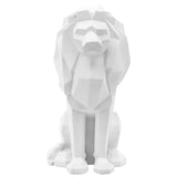 Sitting Lion, White-Accessories-High Fashion Home