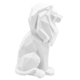 Sitting Lion, White-Accessories-High Fashion Home