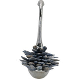 Sitting Swan with Tall Neck, Stone/Silver-Accessories-High Fashion Home