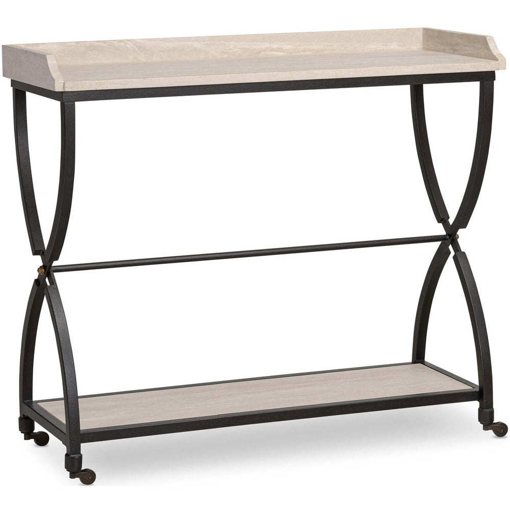 Six Beers Table, Travertine-Furniture - Dining-High Fashion Home