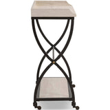 Six Beers Table, Travertine-Furniture - Dining-High Fashion Home