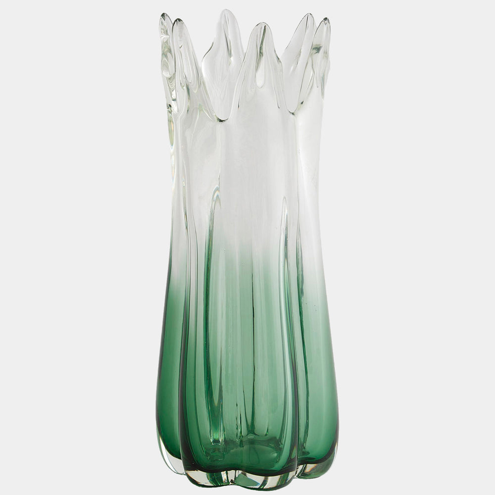 Six Point Vase, Green-Accessories-High Fashion Home
