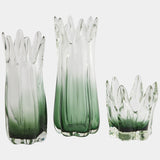 Six Point Vase, Green-Accessories-High Fashion Home