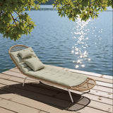 Skim Chaise Lounge, Multicolor-Furniture - Chairs-High Fashion Home
