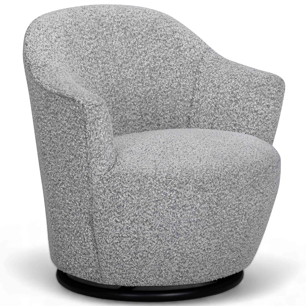 Skyla Swivel Accent Chair, Grey-Furniture - Chairs-High Fashion Home