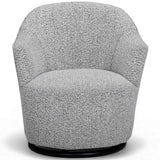 Skyla Swivel Accent Chair, Grey-Furniture - Chairs-High Fashion Home