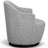 Skyla Swivel Accent Chair, Grey-Furniture - Chairs-High Fashion Home