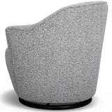 Skyla Swivel Accent Chair, Grey-Furniture - Chairs-High Fashion Home
