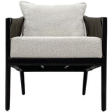 Skyler Chair, Ivory/Seal Brown-Furniture - Chairs-High Fashion Home