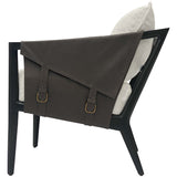 Skyler Chair, Ivory/Seal Brown-Furniture - Chairs-High Fashion Home