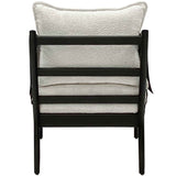 Skyler Chair, Ivory/Seal Brown-Furniture - Chairs-High Fashion Home
