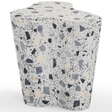 Slab Side Table, Black and White