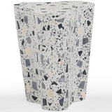 Slab Side Table, Black and White