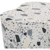 Slab Side Table, Black and White