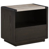 Slade Nightstand, Dark Cinder-Furniture - Bedroom-High Fashion Home