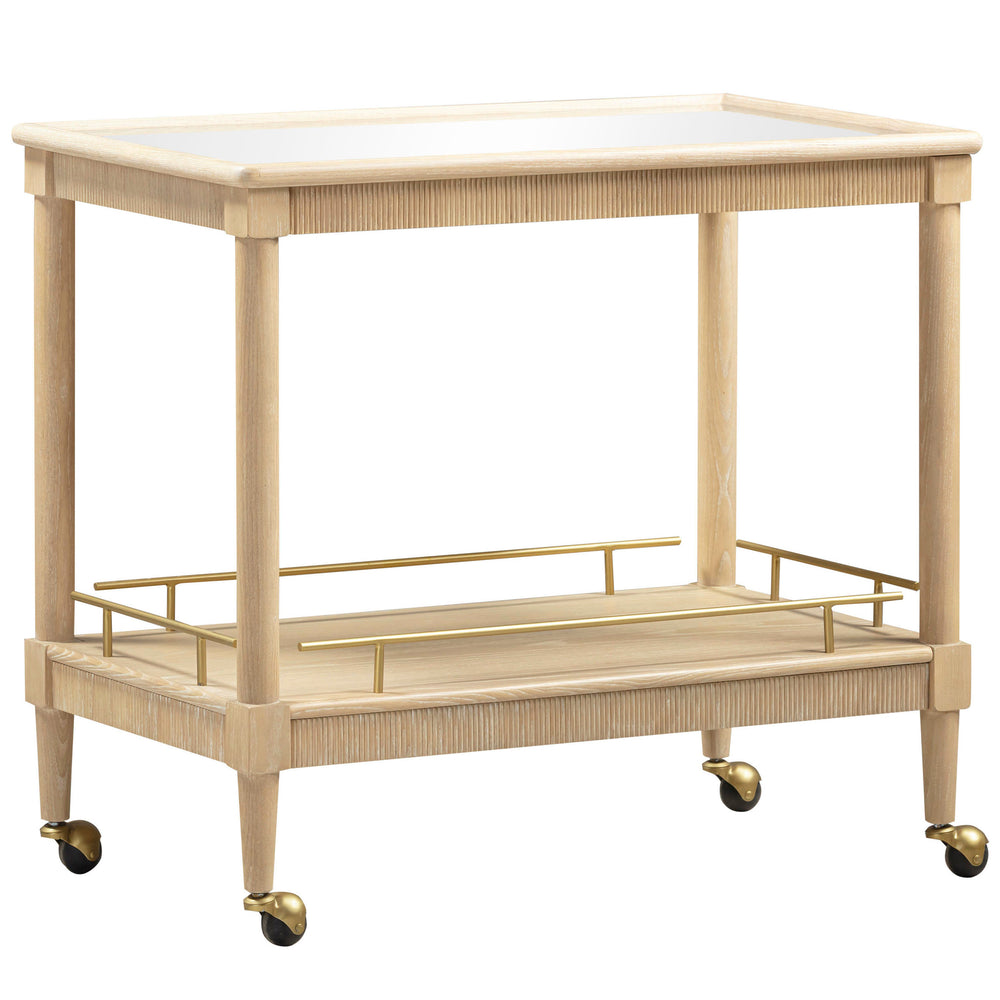 Slosh Bar Cart, Natural