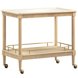 Slosh Bar Cart, Natural