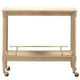 Slosh Bar Cart, Natural