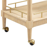 Slosh Bar Cart, Natural