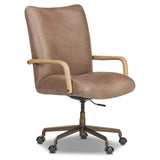 Smith Leather Desk Chair, Palermo Cigar by Four Hands-Furniture - Office-High Fashion Home