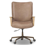 Smith Leather Desk Chair, Palermo Cigar by Four Hands-Furniture - Office-High Fashion Home