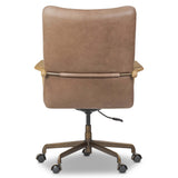 Smith Leather Desk Chair, Palermo Cigar by Four Hands-Furniture - Office-High Fashion Home