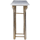 Snake Base Console Table, White