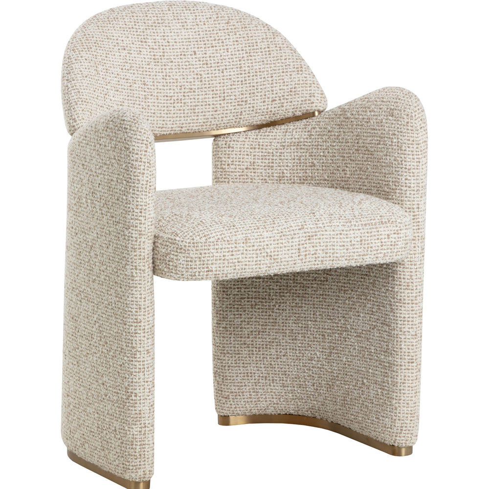 Snowden Dining Armchair, Noah Ecru-Furniture - Dining-High Fashion Home