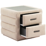 Soffice Nightstand, Beige