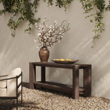 Soho Outdoor Console Table, Saddle Brown-Furniture - Outdoor-High Fashion Home