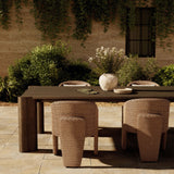Soho Outdoor Dining Table, Stained Heritage Brown-Furniture - Dining-High Fashion Home