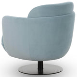 Solange Swivel Chair, Blue-Furniture - Chairs-High Fashion Home