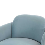 Solange Swivel Chair, Blue-Furniture - Chairs-High Fashion Home