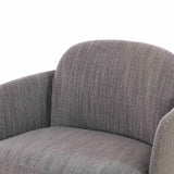 Solange Swivel Chair,Grey-Furniture - Chairs-High Fashion Home