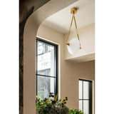 Solara Pendant, Vintage Polished Brass