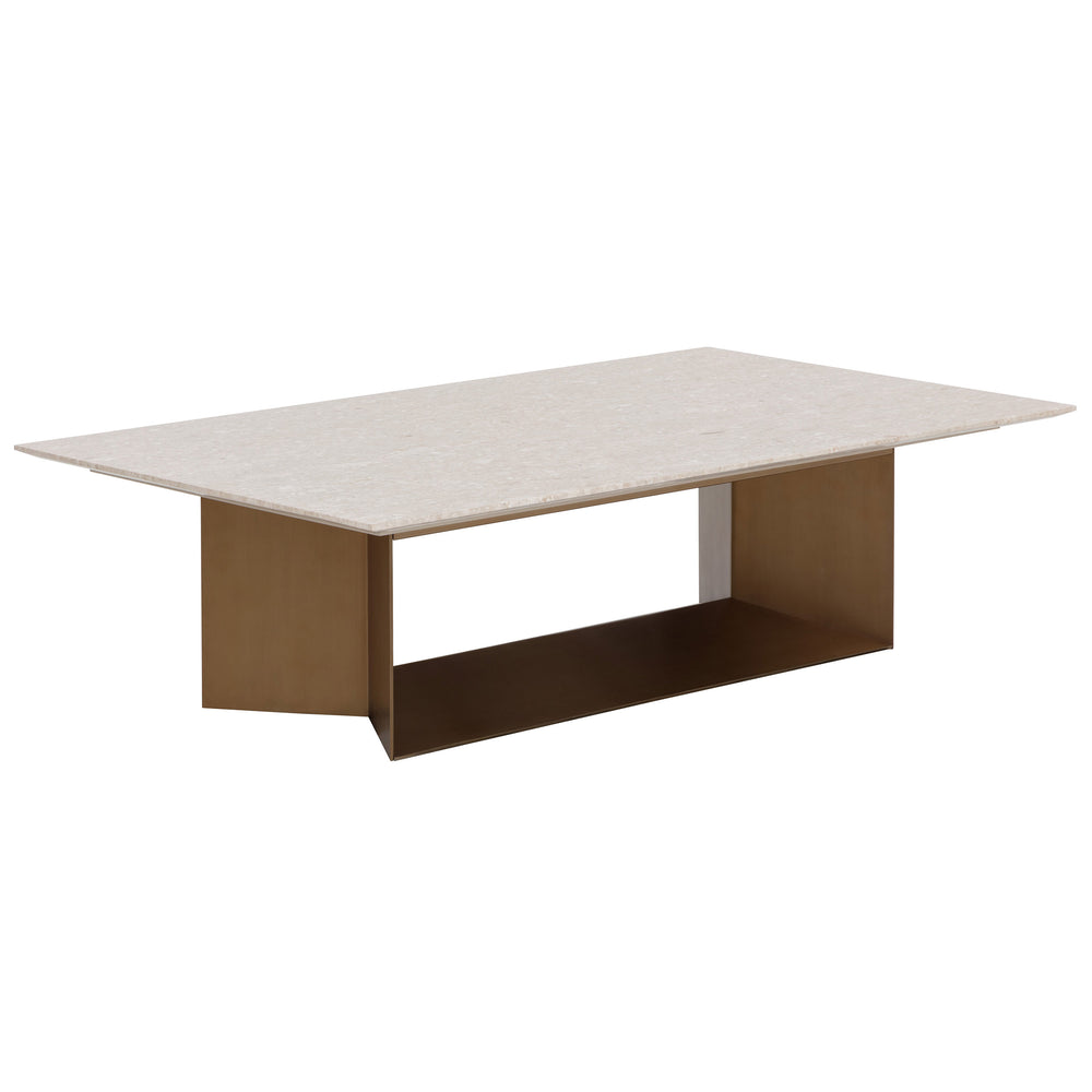 Soleen Coffee Table, Cream-Furniture - Accent Tables-High Fashion Home