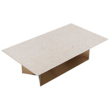 Soleen Coffee Table, Cream-Furniture - Accent Tables-High Fashion Home