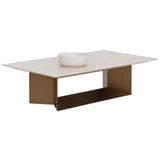 Soleen Coffee Table, Cream-Furniture - Accent Tables-High Fashion Home
