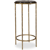 Soleil Accent Table, Black-Furniture - Accent Tables-High Fashion Home