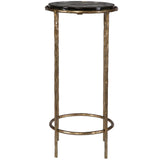 Soleil Accent Table, Black-Furniture - Accent Tables-High Fashion Home
