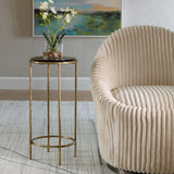 Soleil Accent Table, Black-Furniture - Accent Tables-High Fashion Home
