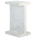 Solitude End Table, Polar White