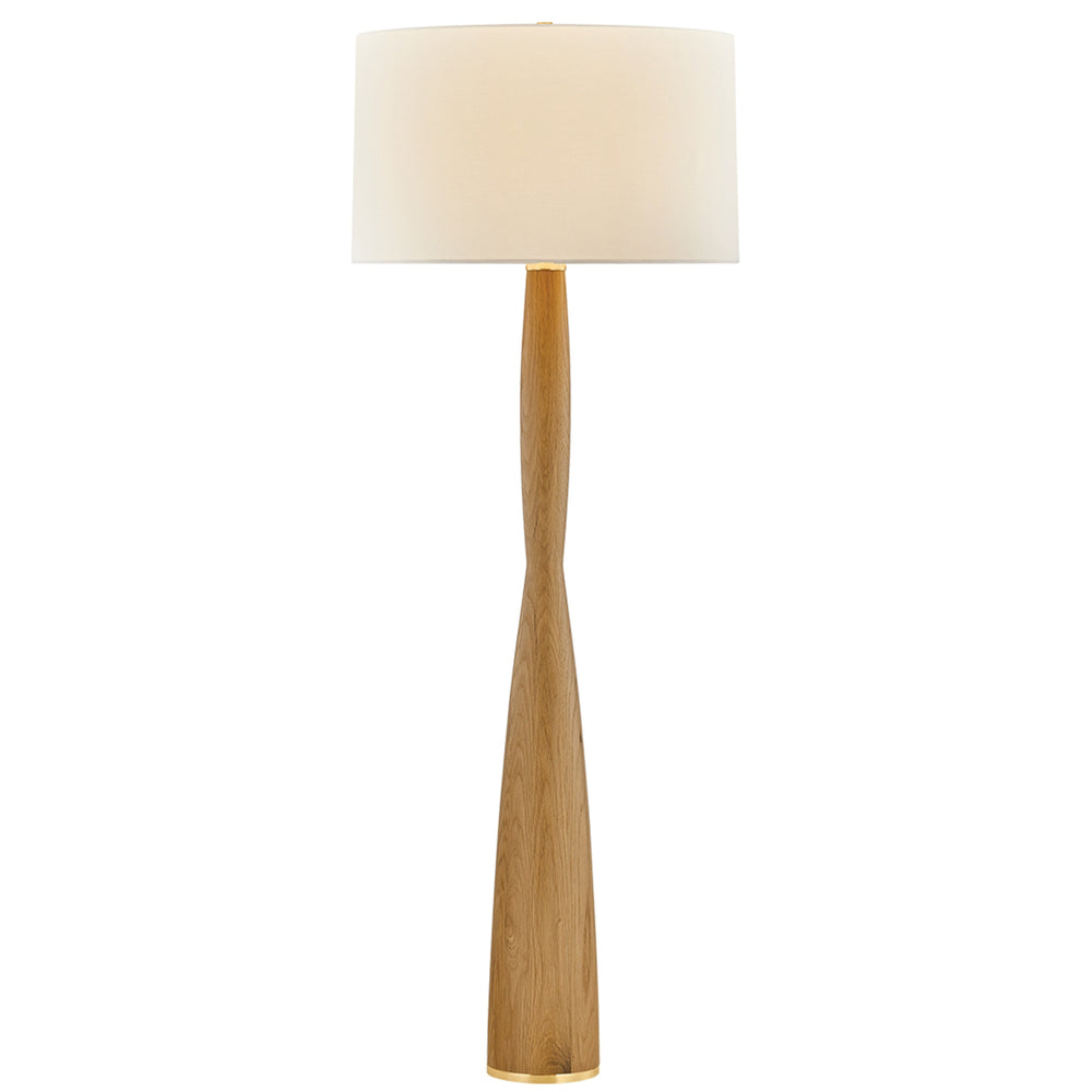 Somers Chase Floor Lamp, Aged Brass