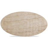 Sonia Outdoor Coffee Table, Travertine