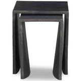 Sonya Outdoor End Table, Distressed Bronze by Four hands