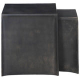 Sonya Outdoor End Table, Distressed Bronze by Four hands